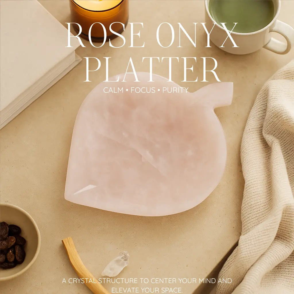 Rose Onyx Platter Sylvia Crystals Sp. z o.o.