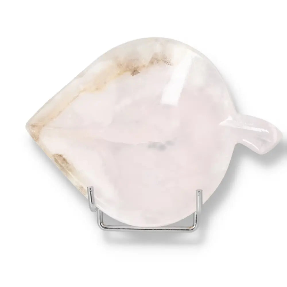 Rose Onyx Platter showcasing unique veining and polished surface, perfect for elegant decor or serving delicacies.