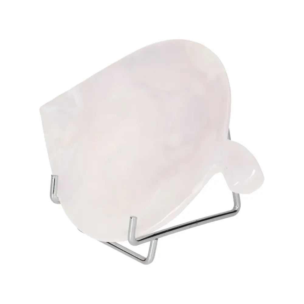 Rose Onyx Platter on a stand, symbolizing strength, self-discipline, and determination, perfect for overcoming life's challenges.