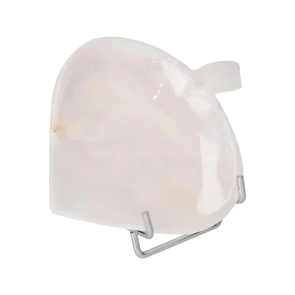 Rose onyx small platter with unique veining, perfect for elegant table settings or serving delicacies. Polished, light-reflecting surface.