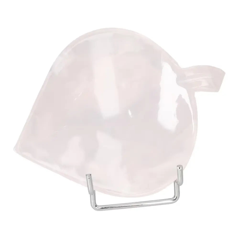 Small rose onyx platter with unique veining, polished to perfection, enhancing a table setting with its natural elegance and warm tones.