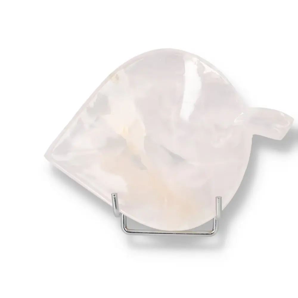 Rose onyx platter with a smooth, polished surface, showcasing unique color and veining, ideal for elegant tablescapes and serving.