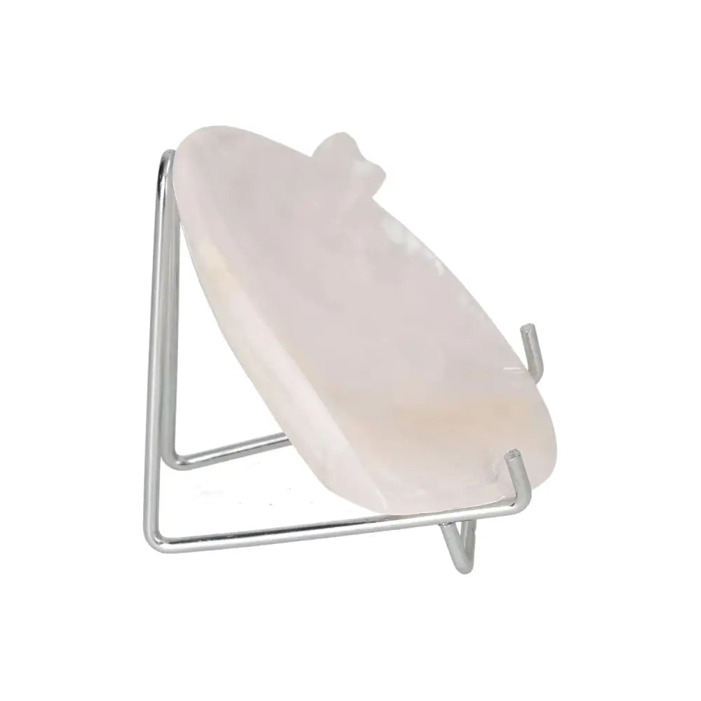 Rose Onyx Platter on stand showcasing unique color and veining, ideal for enhancing table decor with natural elegance and beauty.