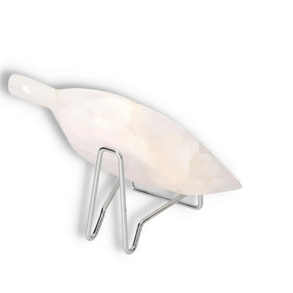 Rose Onyx Platter on a stand, showcasing unique color variations and polished surface, ideal for enhancing elegant tablescapes.