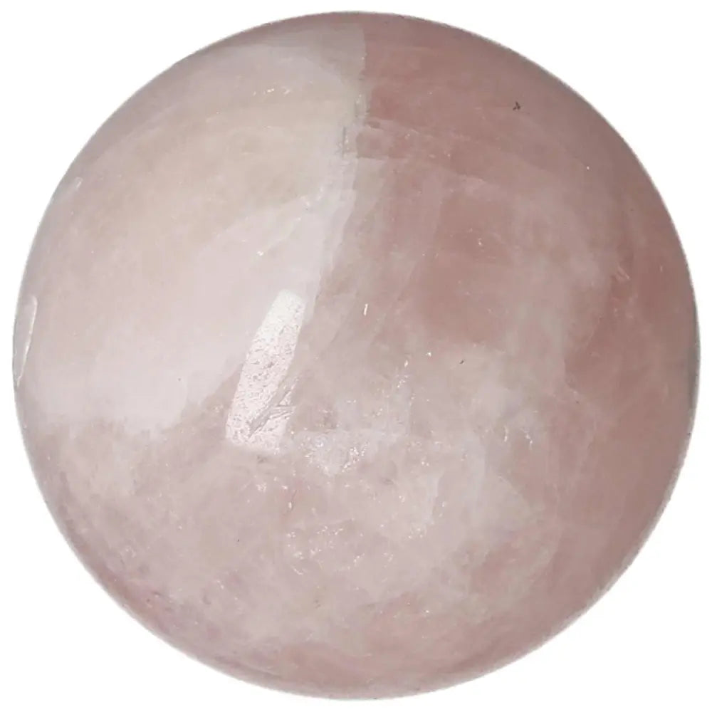 Rose Quartz Sphere 6.5 cm, polished and smooth, exhibiting a delicate pink hue and natural crystalline texture, perfect for decor or healing.