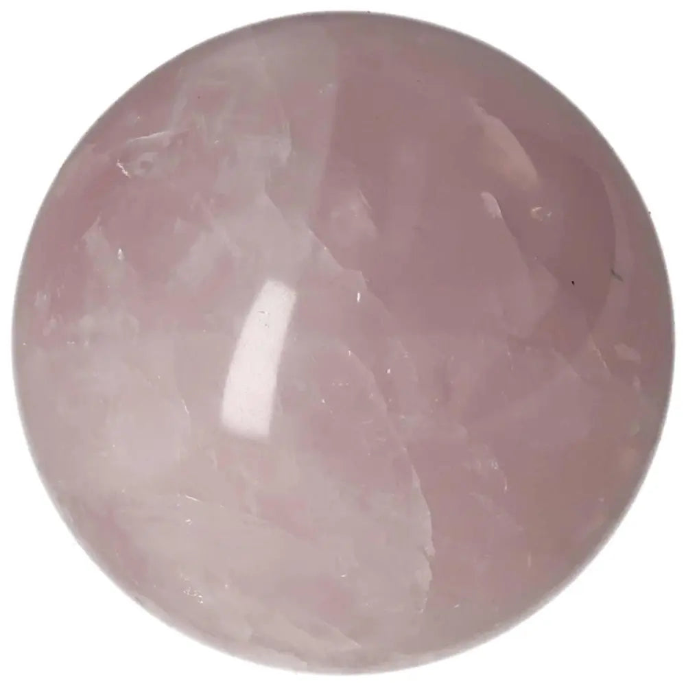 Rose Quartz Sphere, 7.5 cm, light pink crystal ball, polished surface