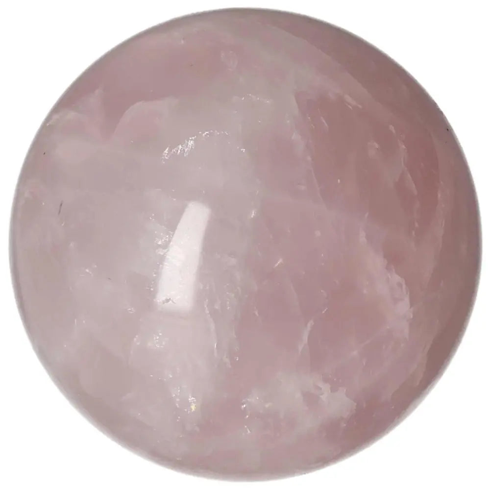 Rose Quartz Sphere 7.5 cm - Polished Crystal Ball with Pink Hue for Healing and Decor