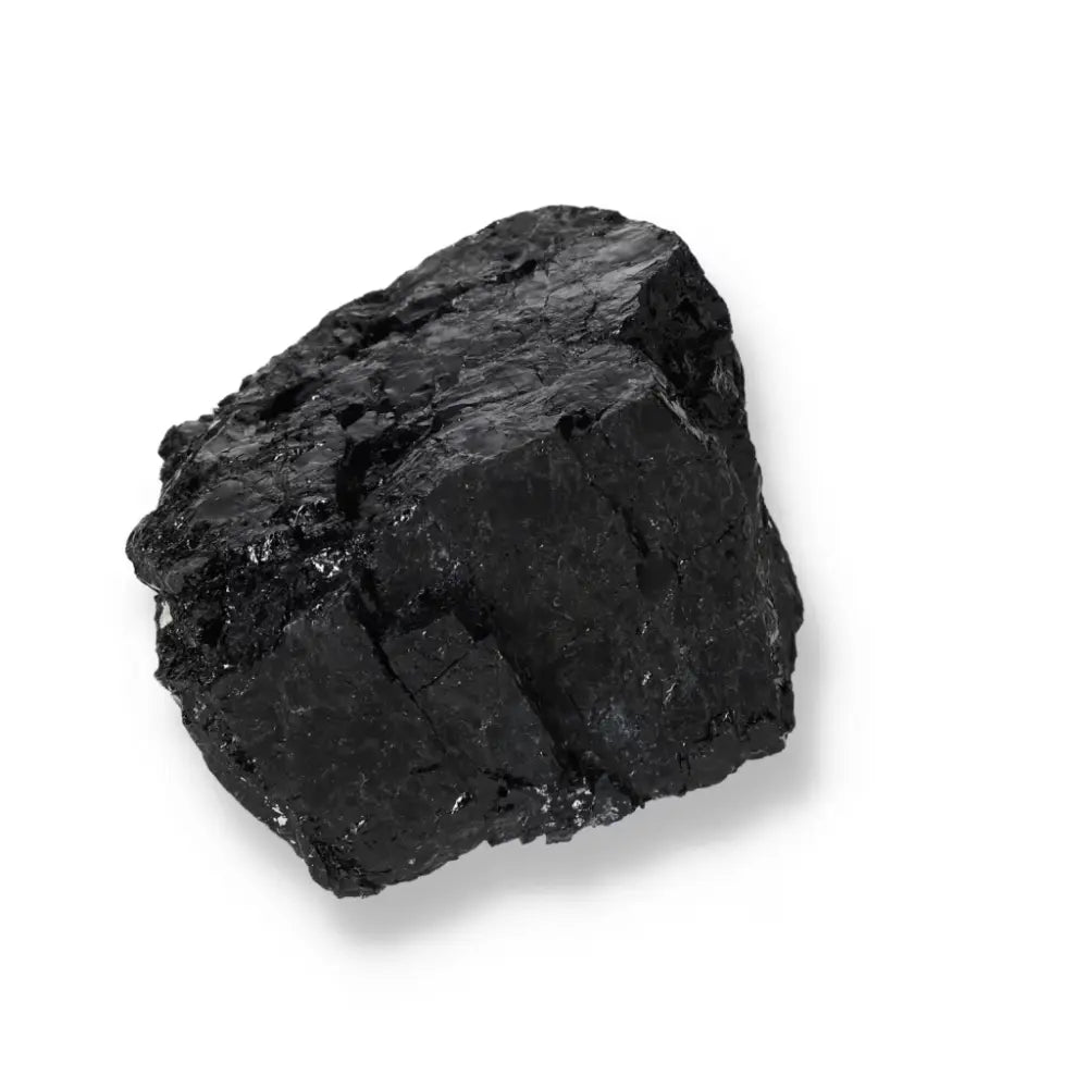 Rough Black Tourmaline Druze from Sylvia Crystals, known for cleansing energy, premium quality luxury crystal, spiritual elegance.