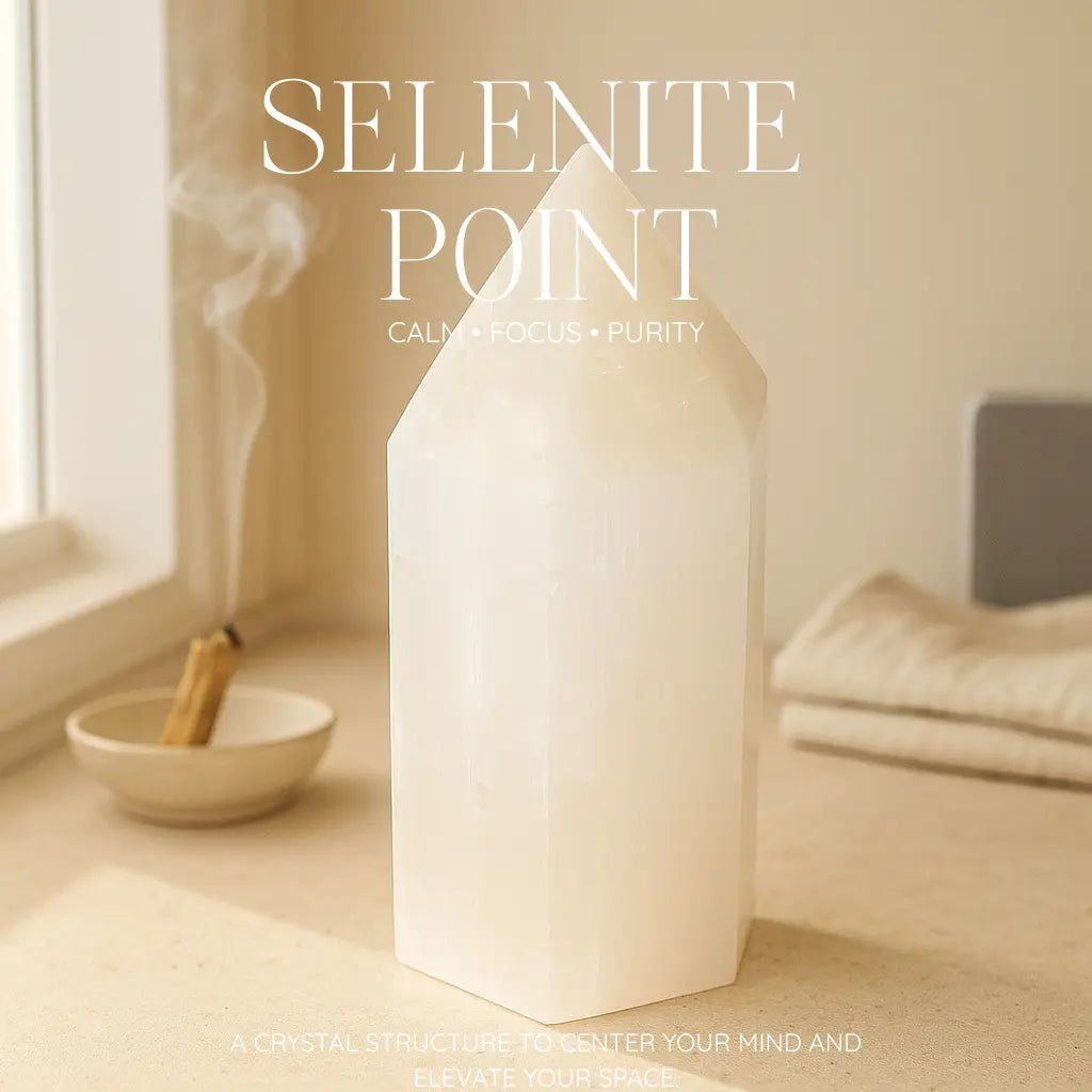 Selenite Point 20cm Sylvia Crystals Sp. z o.o.