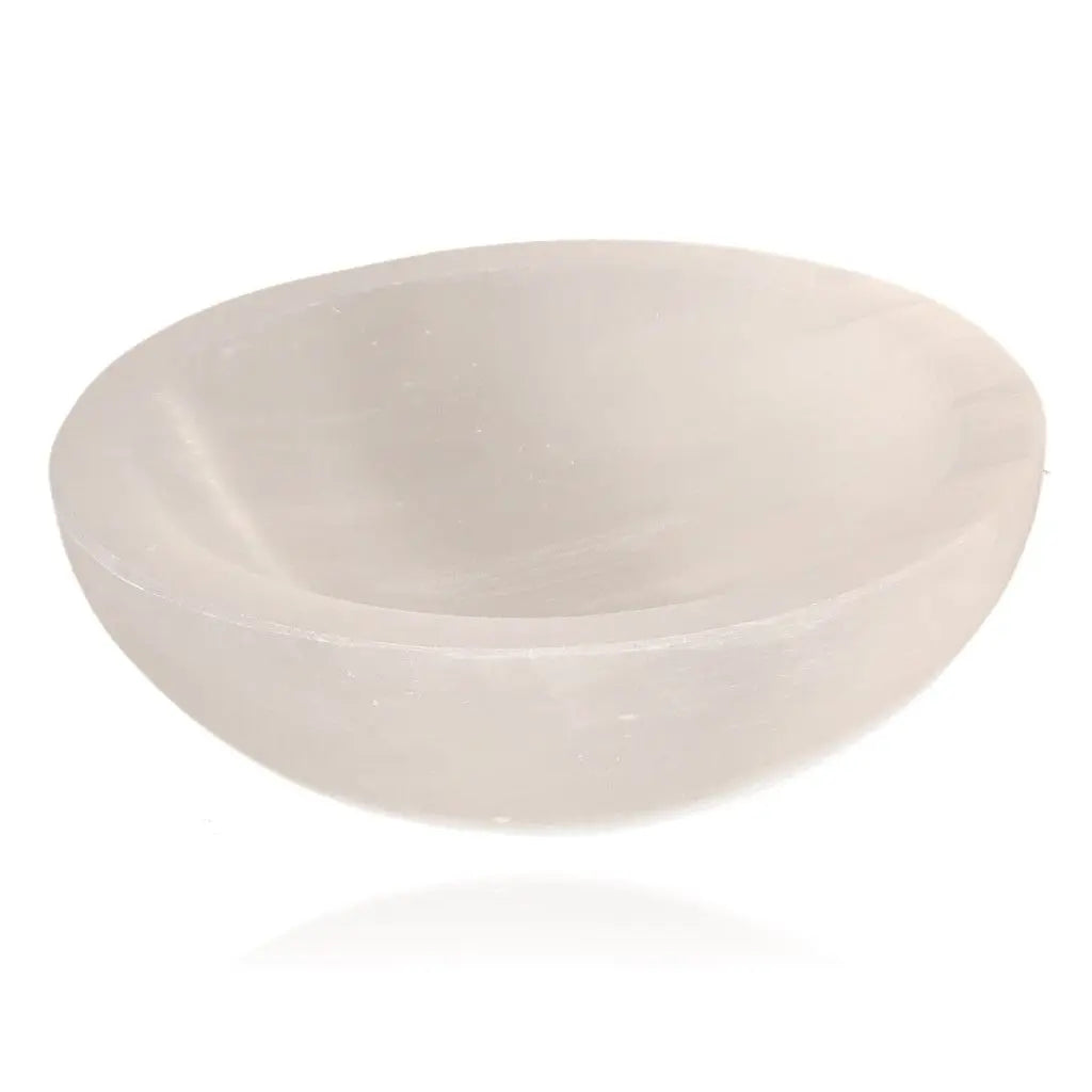 10cm Selenite bowl by Sylvia Crystals, ideal for mindful living and spiritual growth, ethically sourced and meticulously selected.