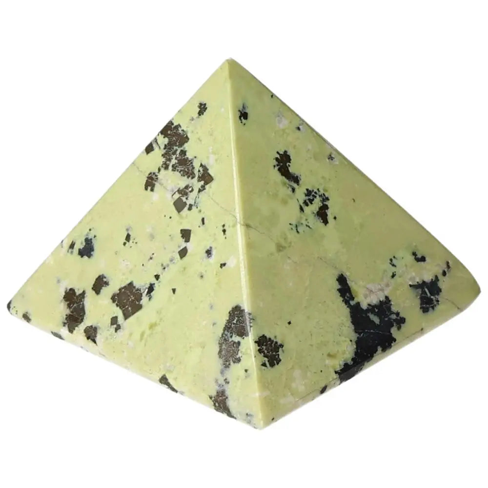 Serpentine Pyramid for spiritual healing, activating Heart Chakra, promoting meditation, and emotional balance with nature connection.