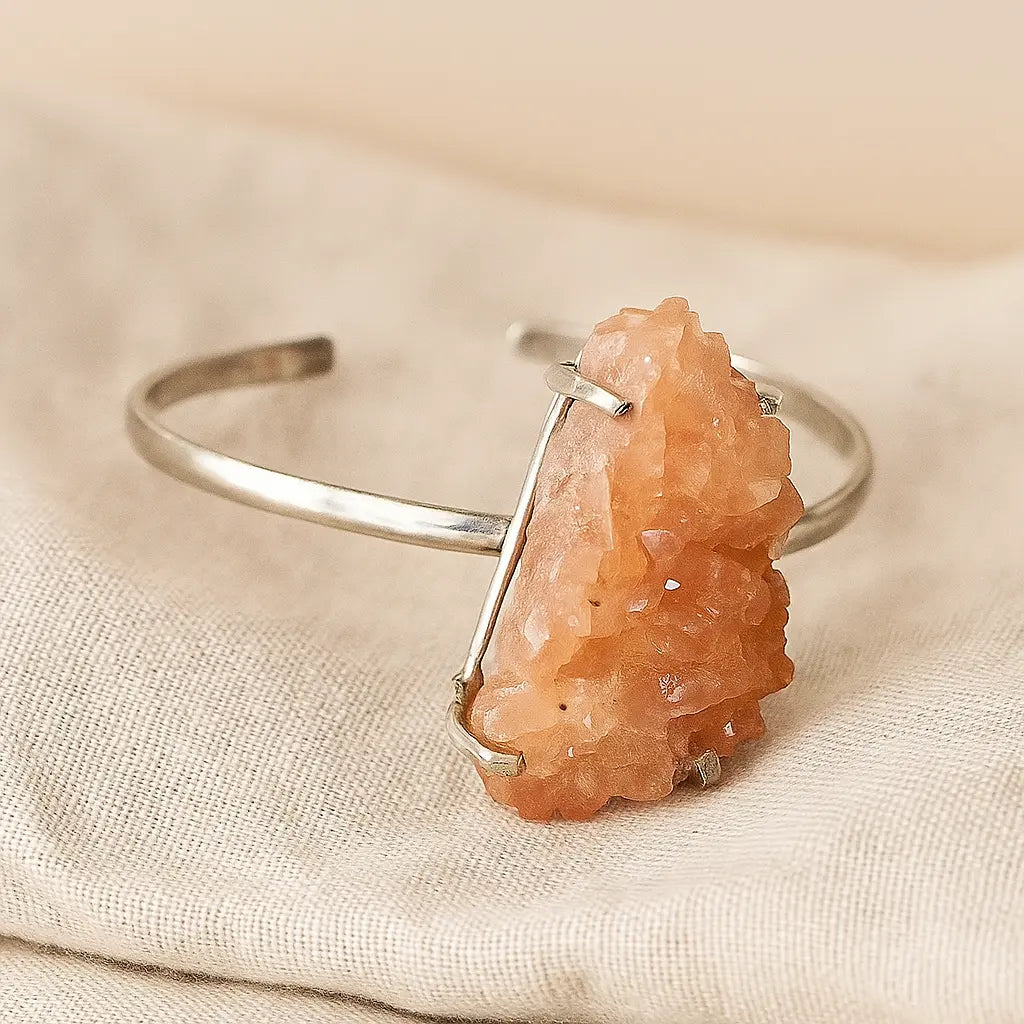 Silver Bracelet with Pink Amethyst – Calm and Heart-Centered Energy Sylvia Crystals Sp. z o.o.