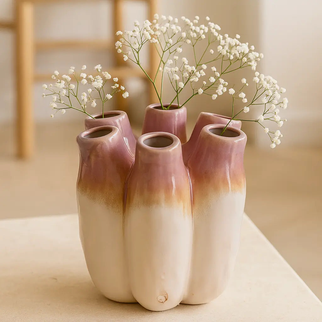 Stoneware Purple Vase – Bold Color and Timeless Craftsmanship Sylvia Crystals Sp. z o.o.