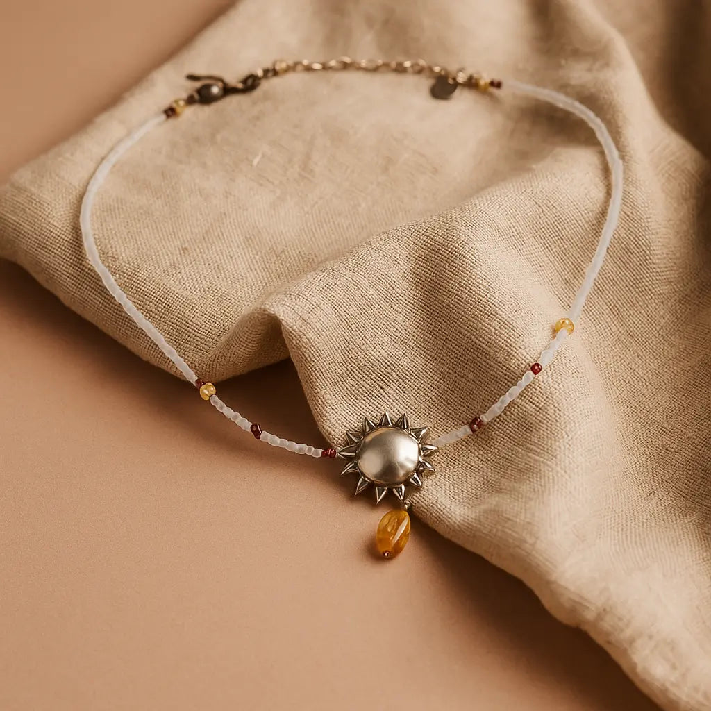 Sun Necklace 50 CM Sylvia Crystals Sp. z o.o.