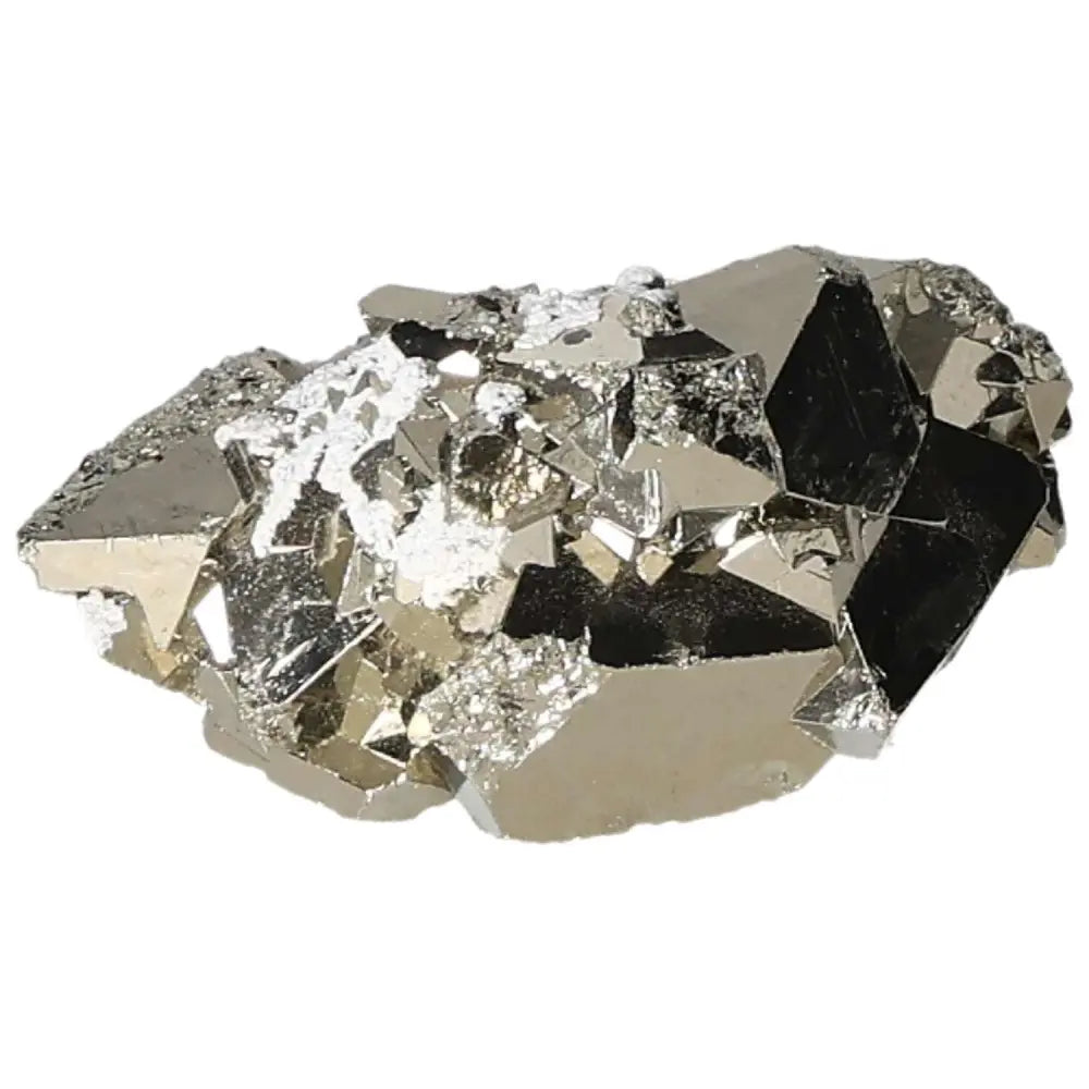 Superior Quality Pyrite Cluster with Geometric Metallic Luster