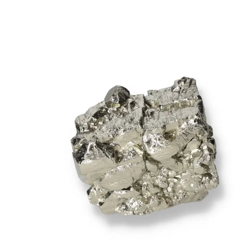 Superior quality pyrite cluster with shimmering geometric formations and metallic luster, sourced from premium deposits.
