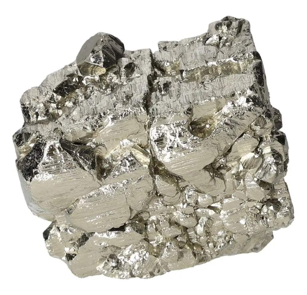 Superior quality pyrite cluster showcasing natural cubic formations and metallic luster.
