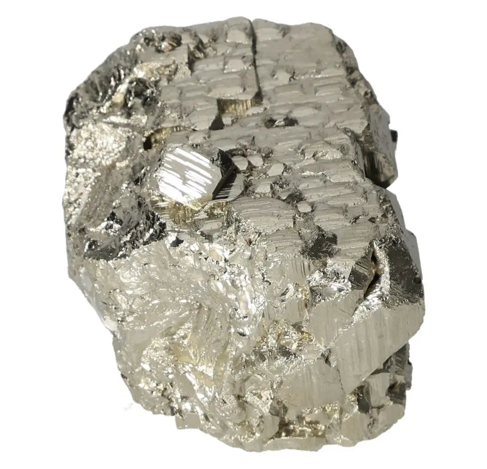 Superior quality pyrite cluster showcasing natural cubic formations and metallic luster, ideal for collectors and crystal enthusiasts.