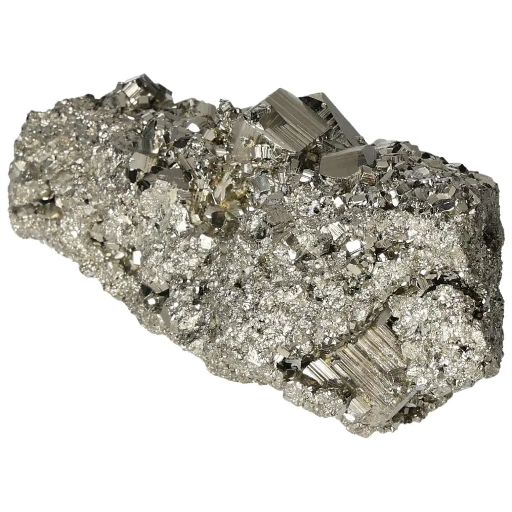 Superior Quality Pyrite Cluster with shimmering cubic formations showcasing metallic luster