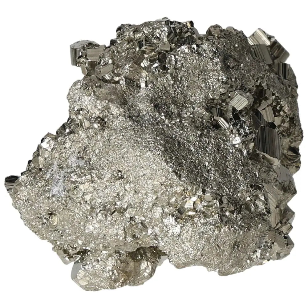 Superior Quality Pyrite Cluster with Cubic Formations Displaying Metallic Luster