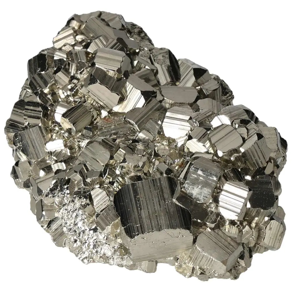 Superior Quality Pyrite Cluster with Metallic Luster