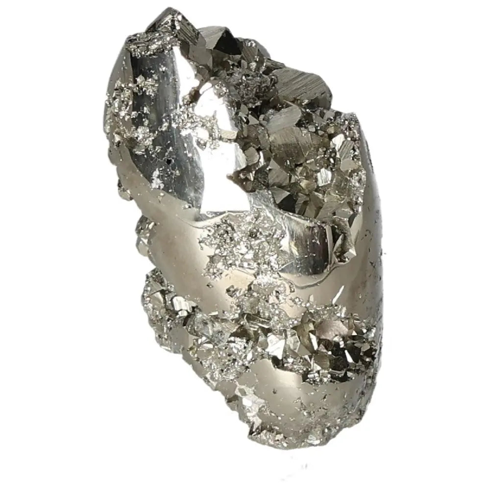 Superior Quality Pyrite Cluster showcasing geometric metallic luster