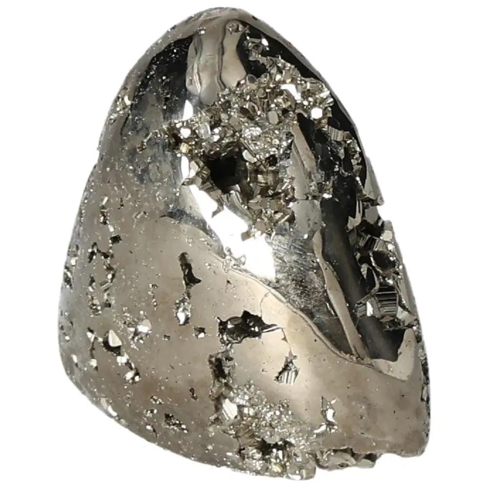 Superior quality pyrite cluster with metallic luster and cubic formations, showcasing natural geometric brilliance.