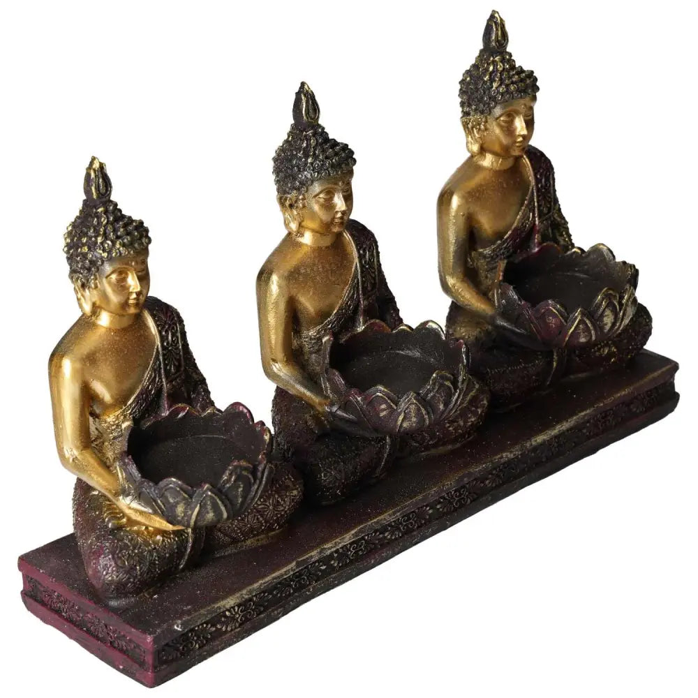 Luxurious Tealight Holder Buddha featuring intricate divine geometry design for elevated spirituality by Sylvia Crystals.