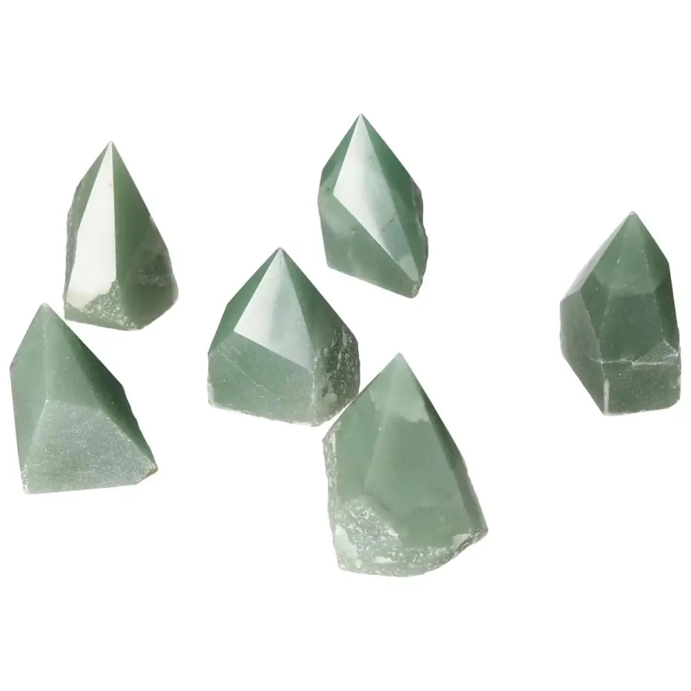 Top Polished Point Green Quartz XS collection from Sylvia Crystals, showcasing premium handpicked artisan-crafted stones.