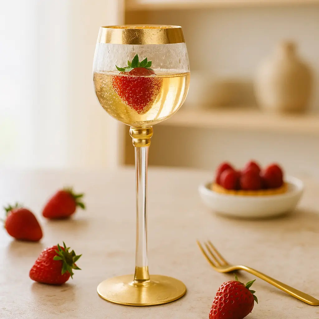 Translucent Goblet with Decorative Elements – Elegant Grandeur Sylvia Crystals Sp. z o.o.