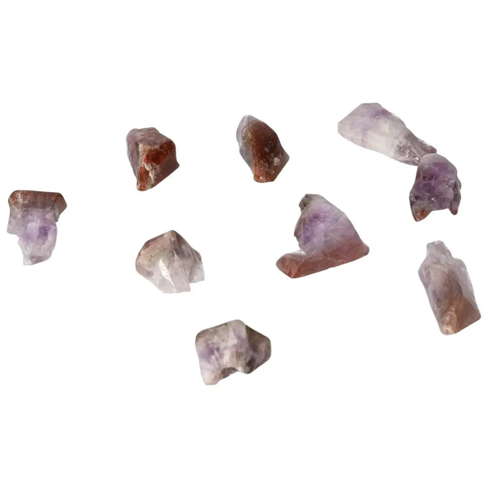 Collection of Tumbled Point Amethyst S by Sylvia Crystals showcasing luxury and elegance for enhancing emotional stability.