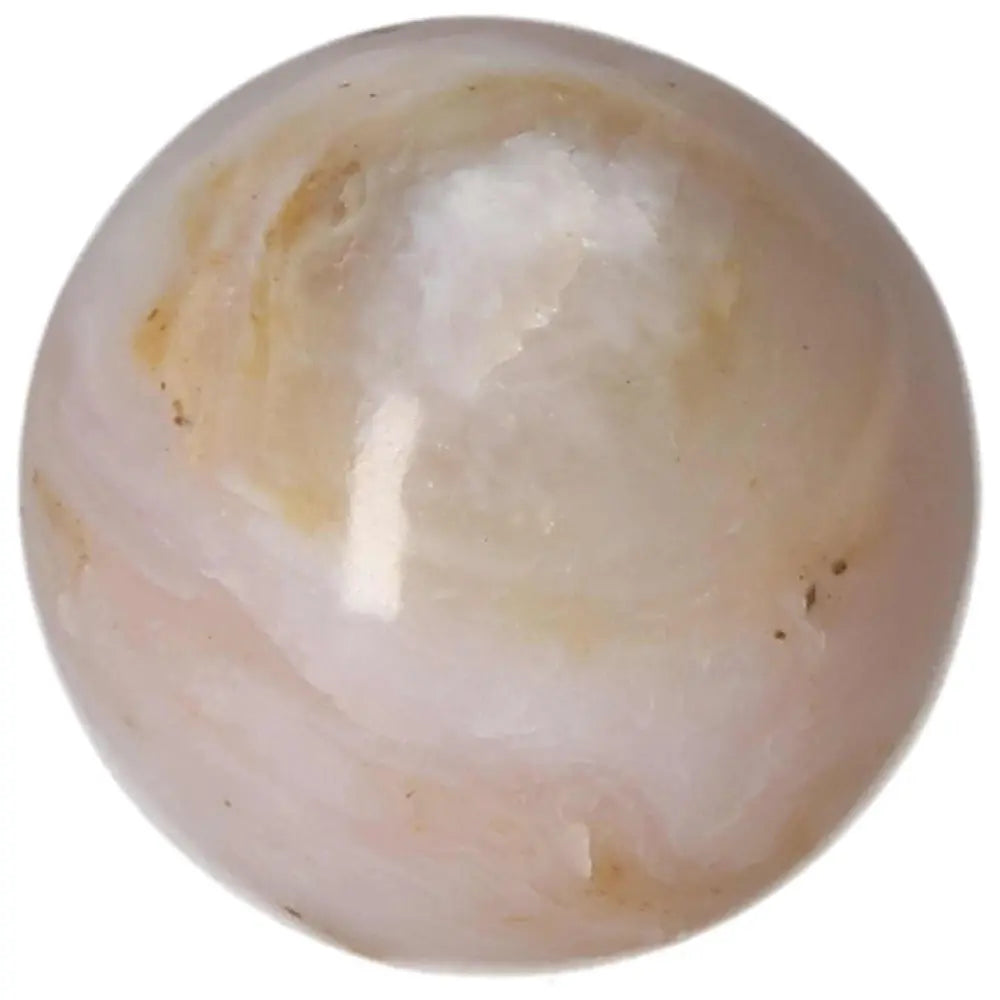White Onyx Sphere enhancing determination and helping release past burdens, ideal for achieving self-discipline and control.