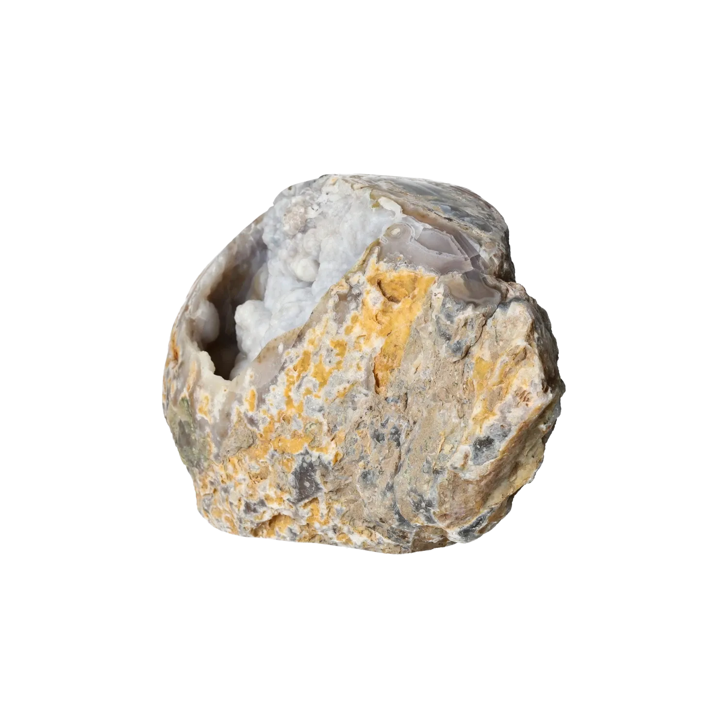 Agate Geode with Chaledony Cut Base 10000379