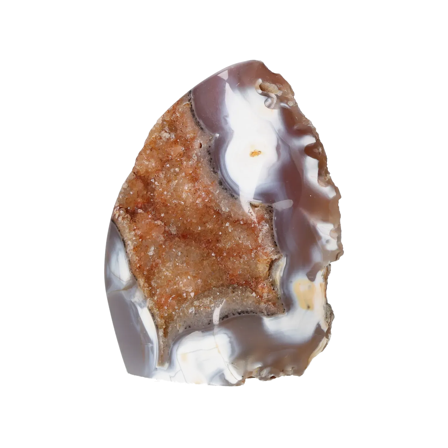 Agate Geode with Quartz Cut Base 10000415