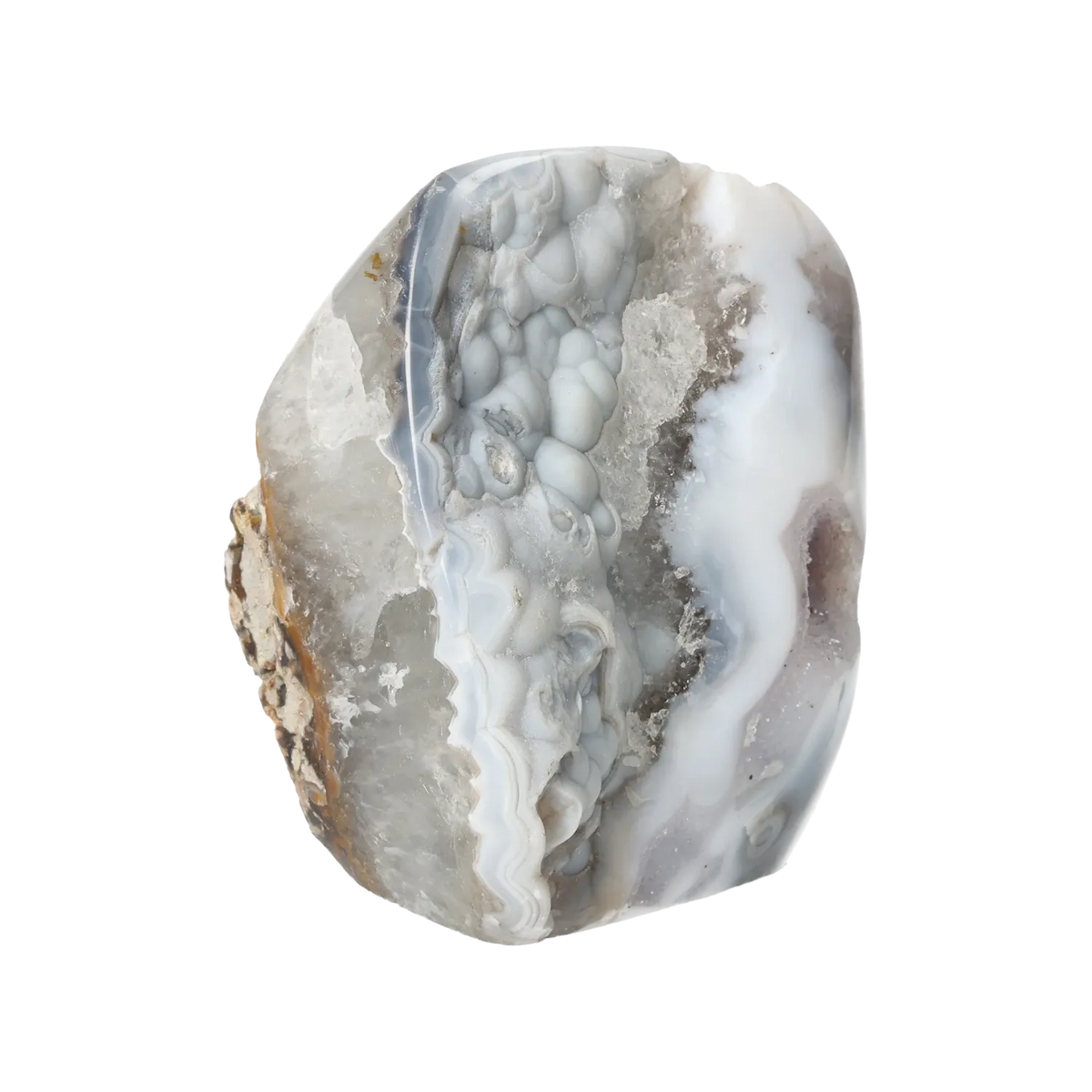 Semi polished Quartz with Chalcedony 10000384
