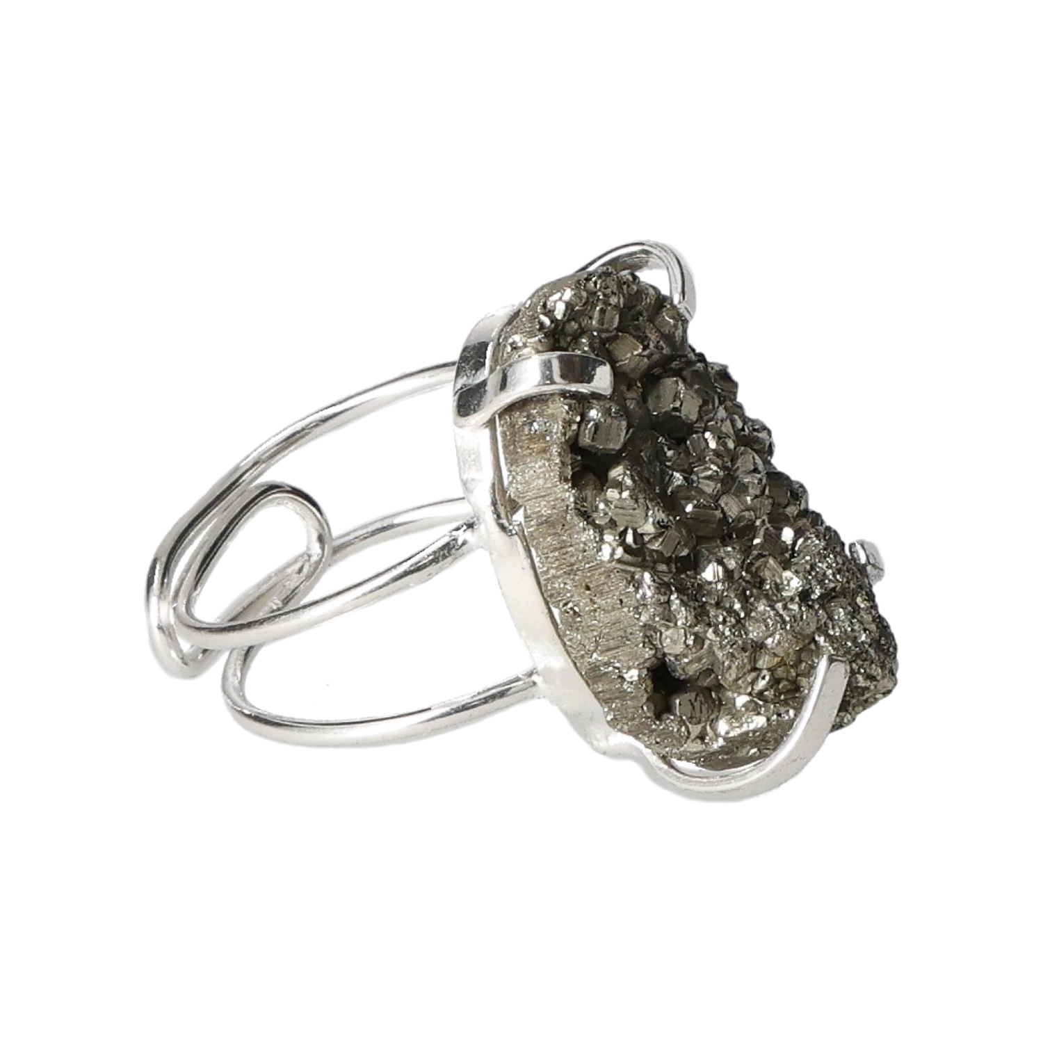 Pyrite Sterling Silver Ring