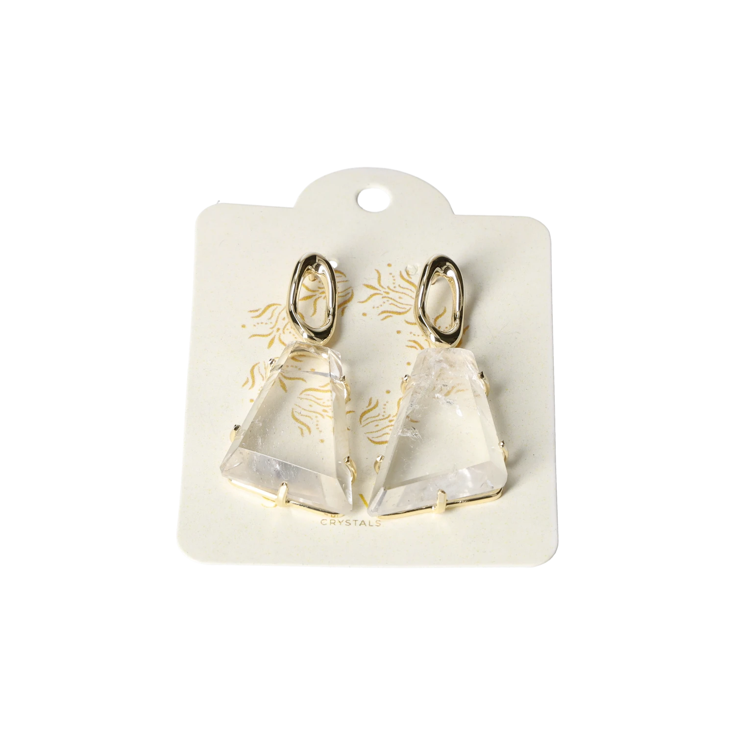 Crystal Quartz Earring Gold 40000185
