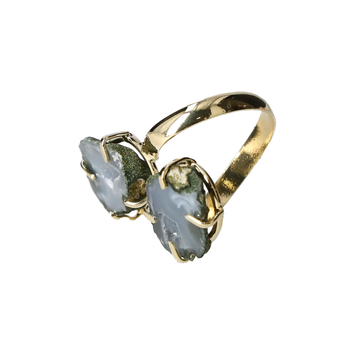 Agate Geode Ring Gold 40000181