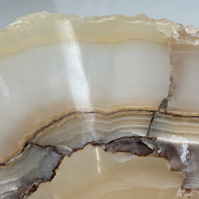 Calcite onyx bowl 490 × 140 × 400 mm