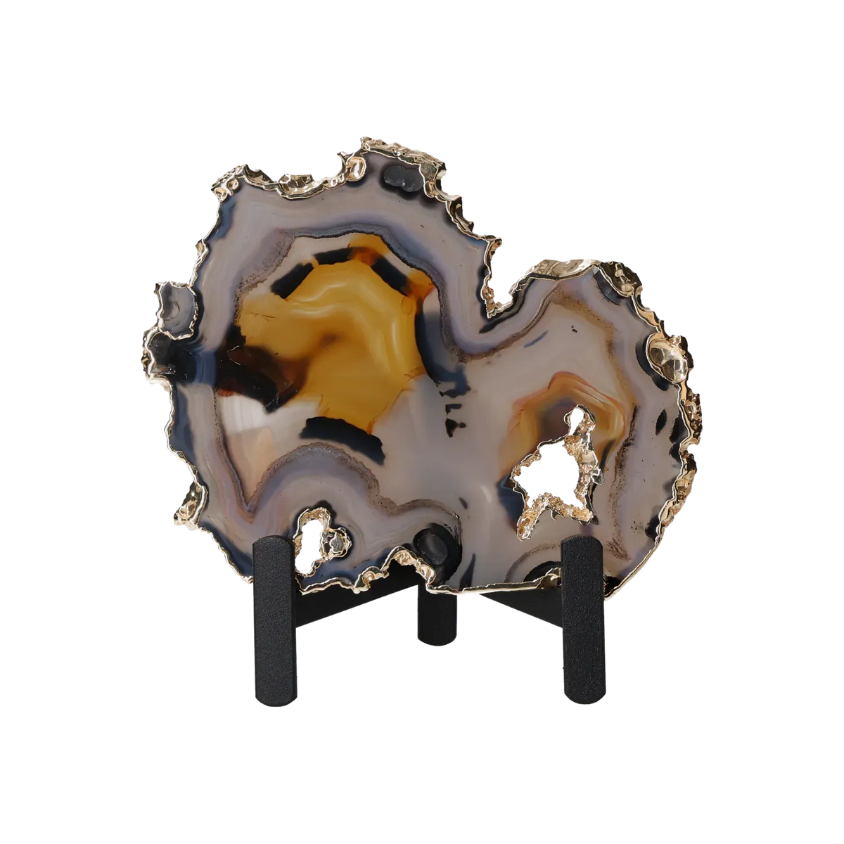 Agate Thin Slabs On Metal Stand 10001020