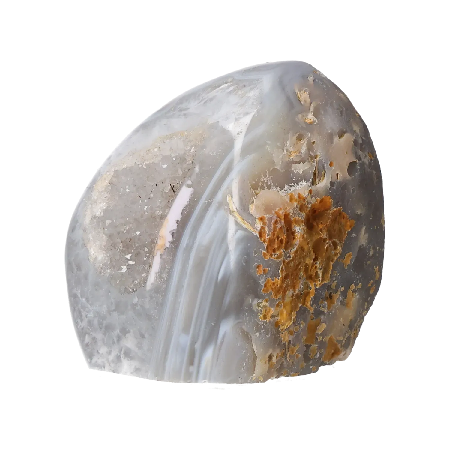 Agate Geode with Quartz Cut Base 10000406