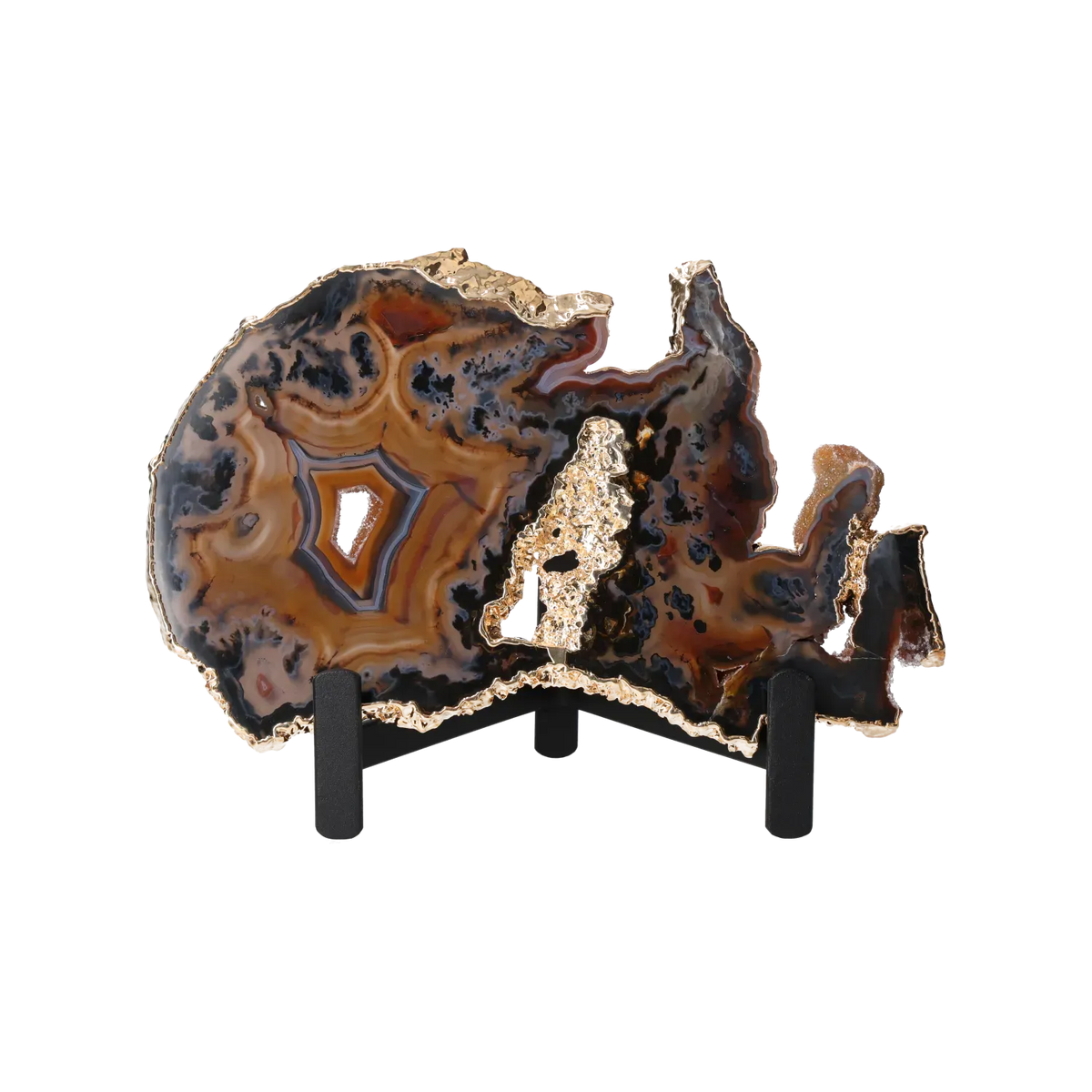 Agate Thin Slab On Metal Stand 10001004