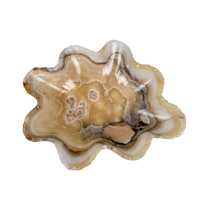 Calcite onyx bowl 490 × 140 × 400 mm