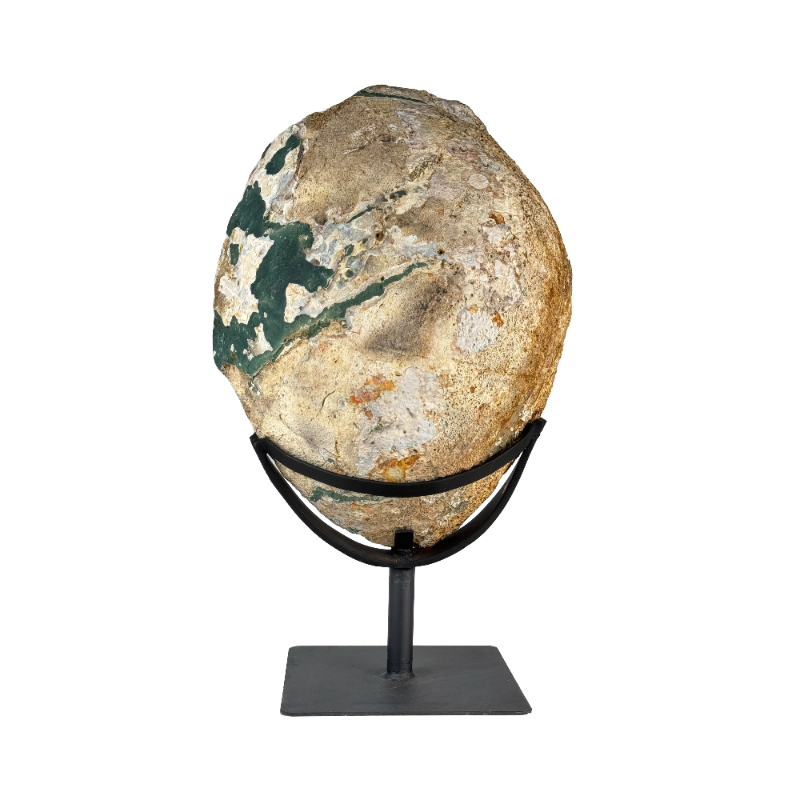 Semi Polished Agate On Metal Base