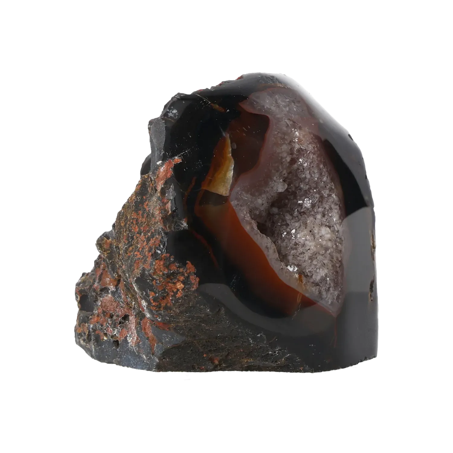 Agate Geode with Quartz Cut Base 10000393
