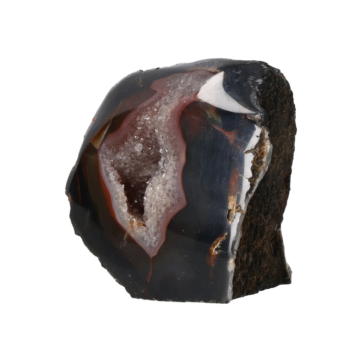 Agate Geode with Quartz Cut Base 10000393