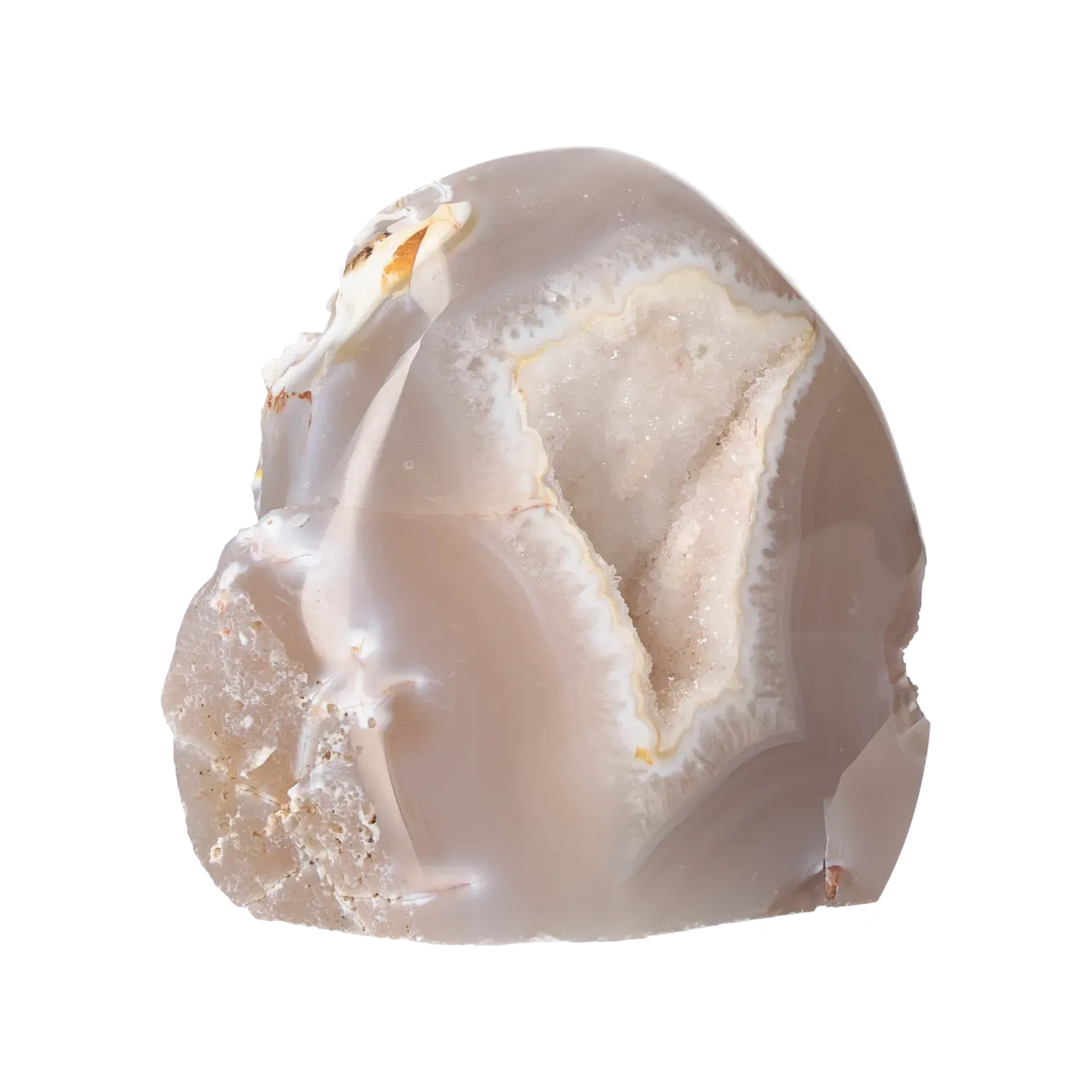 Semi polished Agate with Quartz 10000386