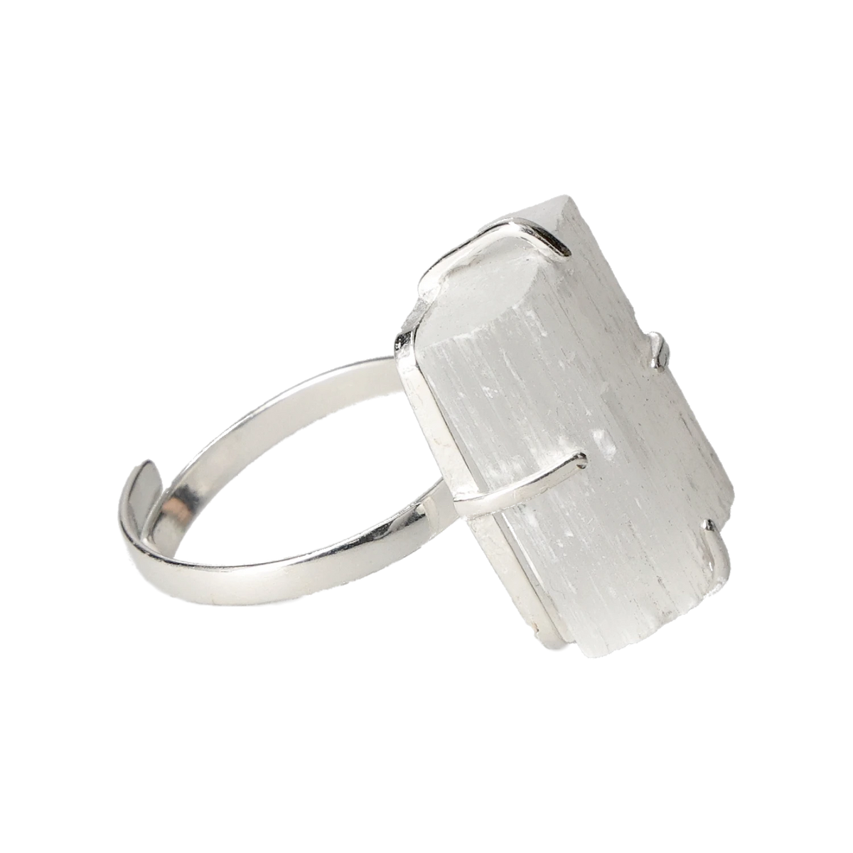 Selenite Sterling Silver Ring 40000107