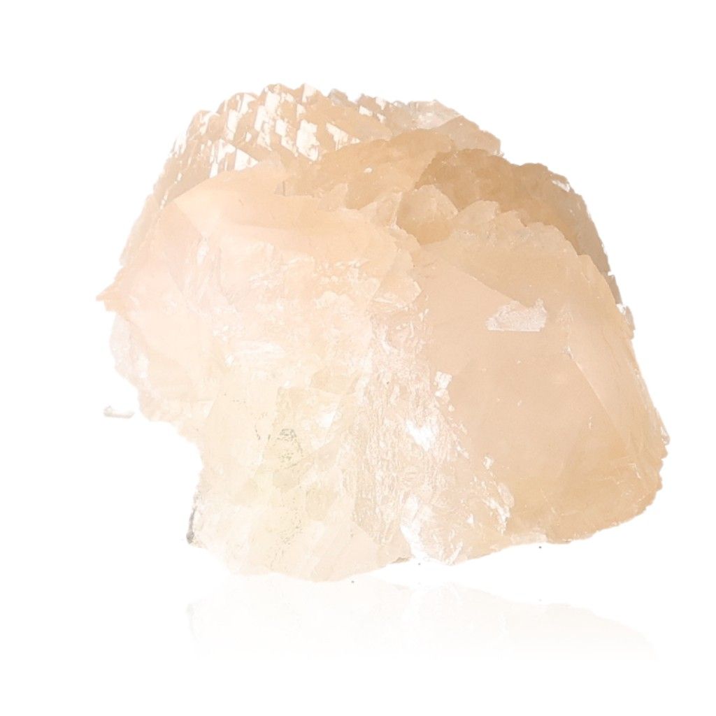 Honey Calcite gemstone showcasing its warm golden hue and crystalline structure, symbolizing confidence and clarity.