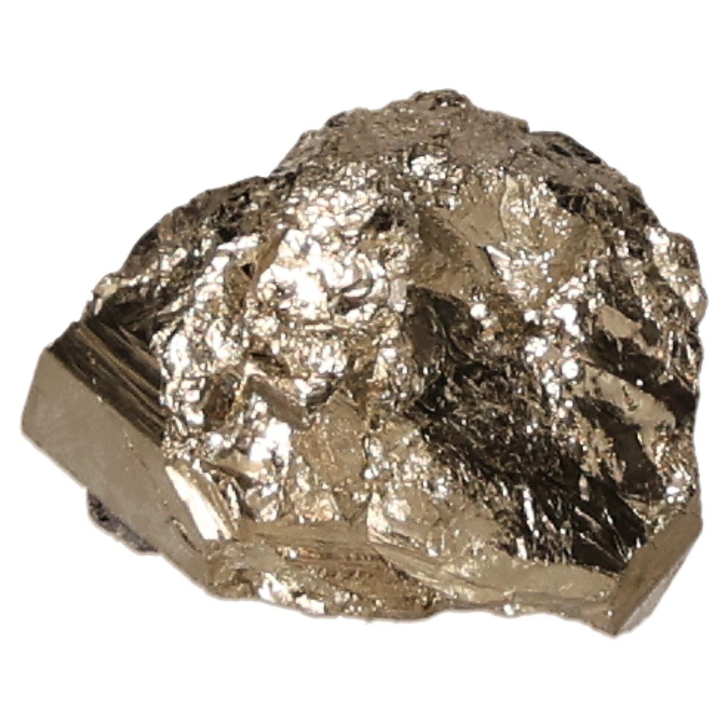 Shimmering pyrite druze crystal, inspiring new ideas and motivating goal achievement.